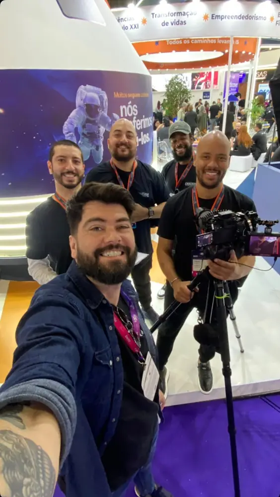 Produção de conteúdo em evento